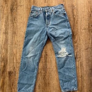 Stylish Blue Women's Straight Leg Jeans